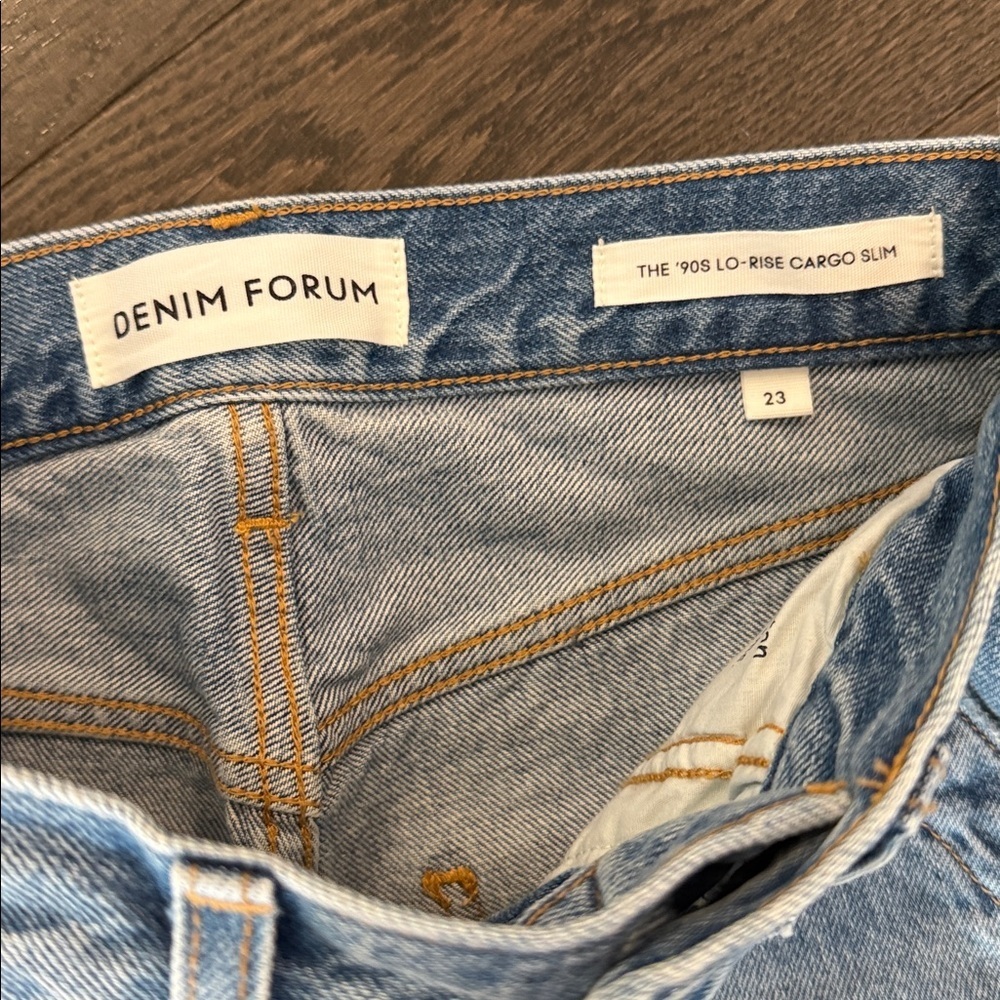 Denim Forum 90s low rise cargo slim size 23 - Picture 2 of 4